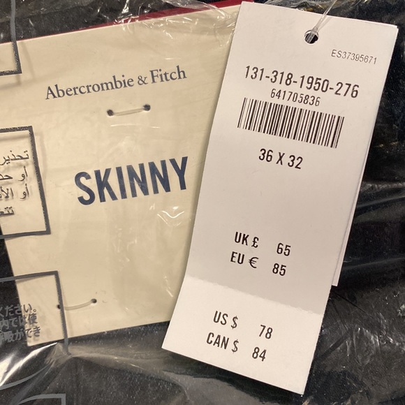 NWT Abercrombie Mens Skinny Jeans - Picture 4 of 5